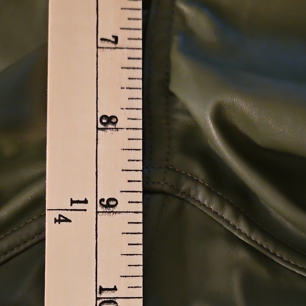 Wild Fable Olive Green Faux Leather Bootcut - Size 12 - Picture 5 of 12
